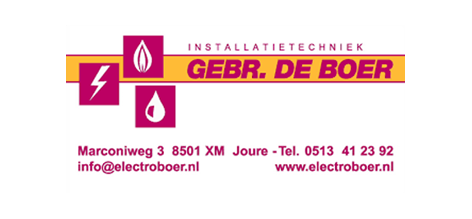 Logo Gebr. de Boer Installatietechniek